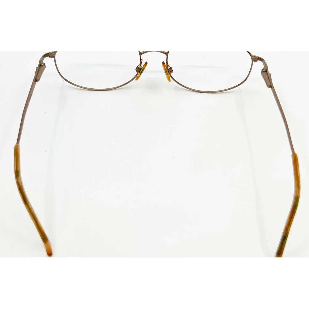 Marcolin Eyeglasses Womens Gold MA7221 804 Oval Metal Frame 55-17-140